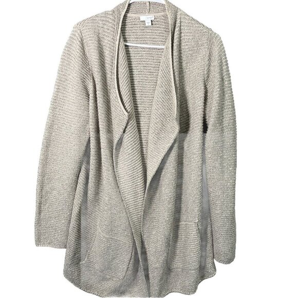 J. Jill Sweaters - Pure J. Jill Womens Open Front Ribbed Knit Cardigan Sweater Size M Lounge Casual